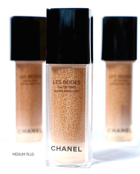 chanel water fresh tint medium plus|chanel les beiges water fresh tint with micro droplet pigments.